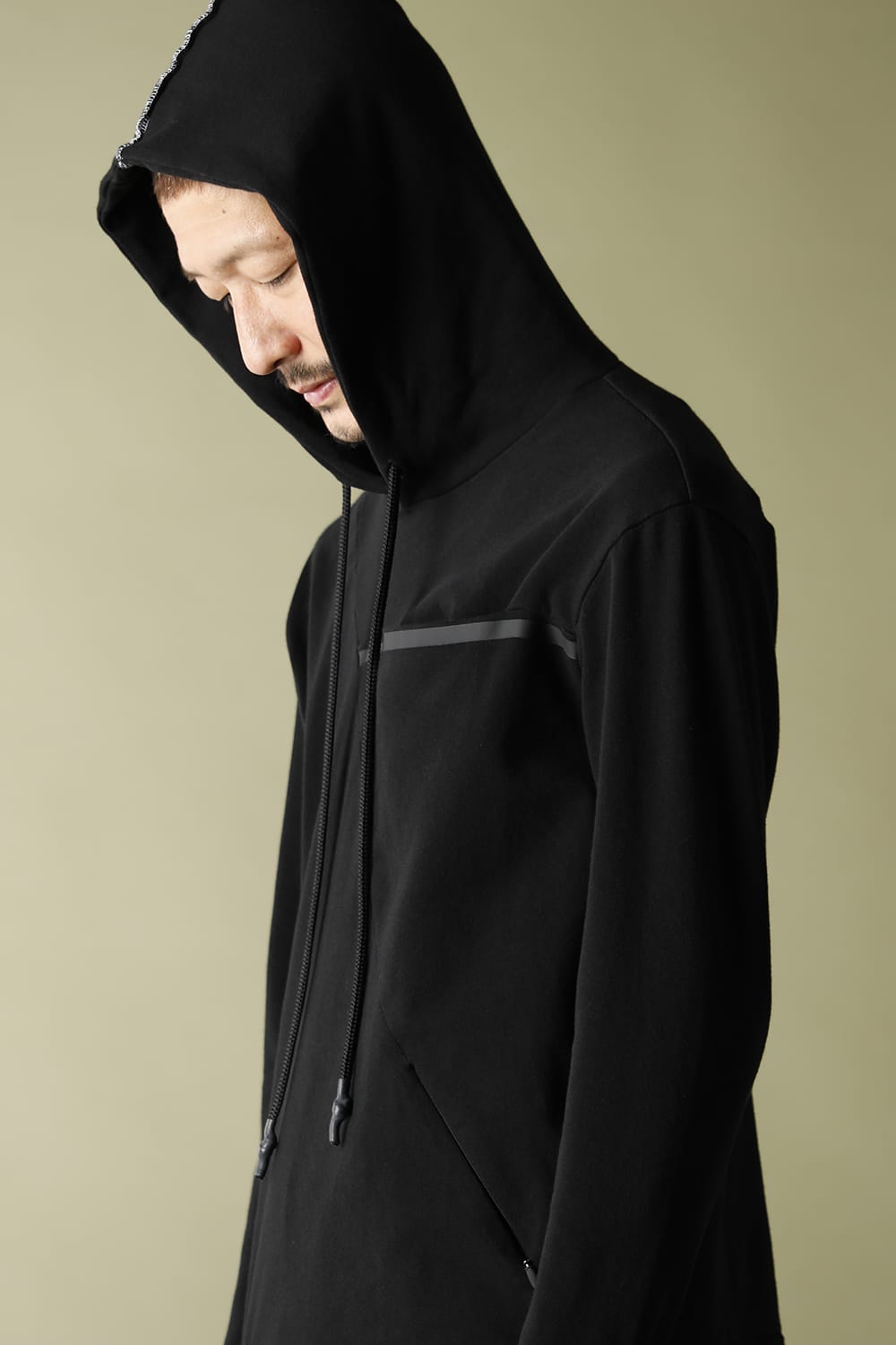 Layered Hoodie Black
