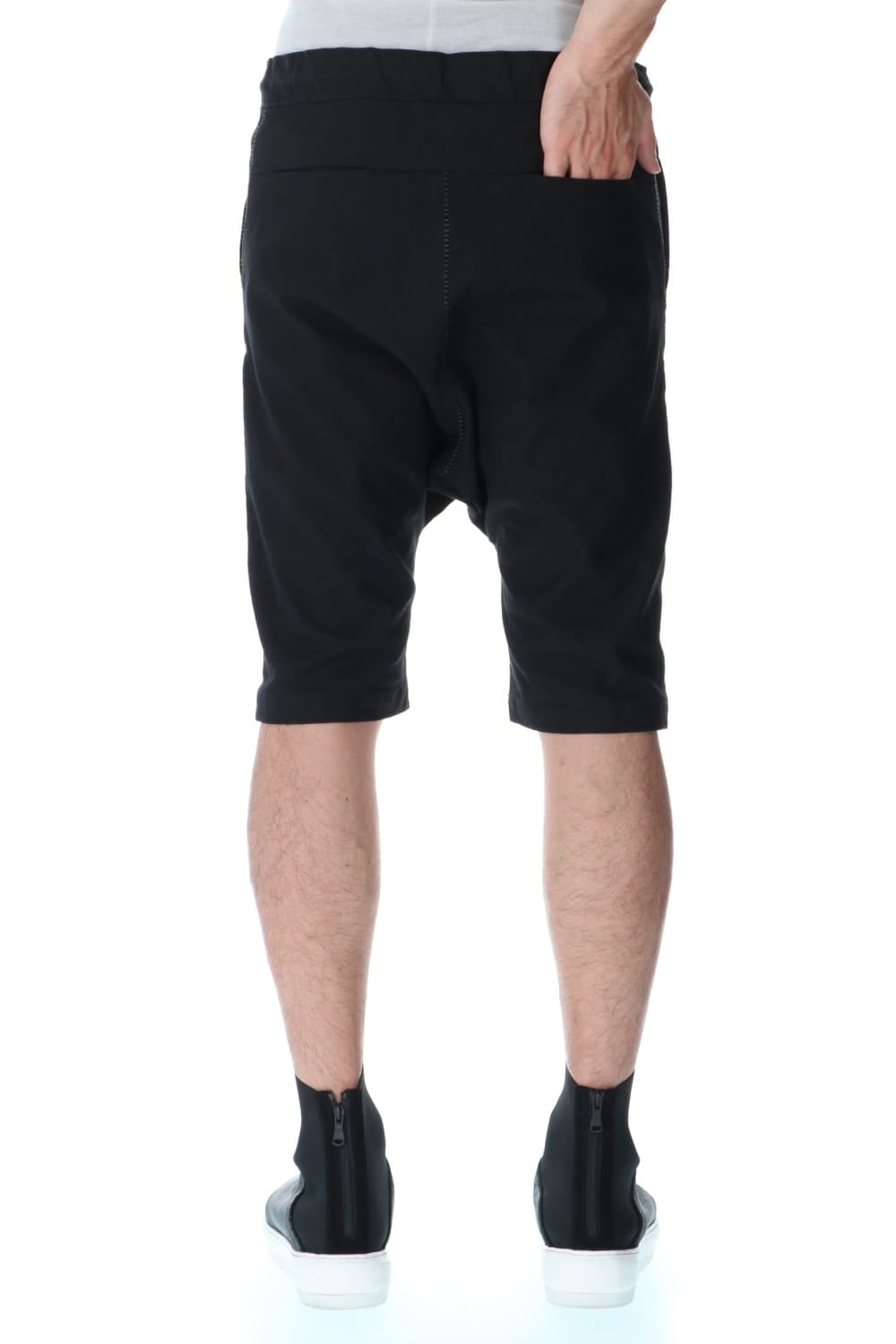 Linen jersey moto Shorts