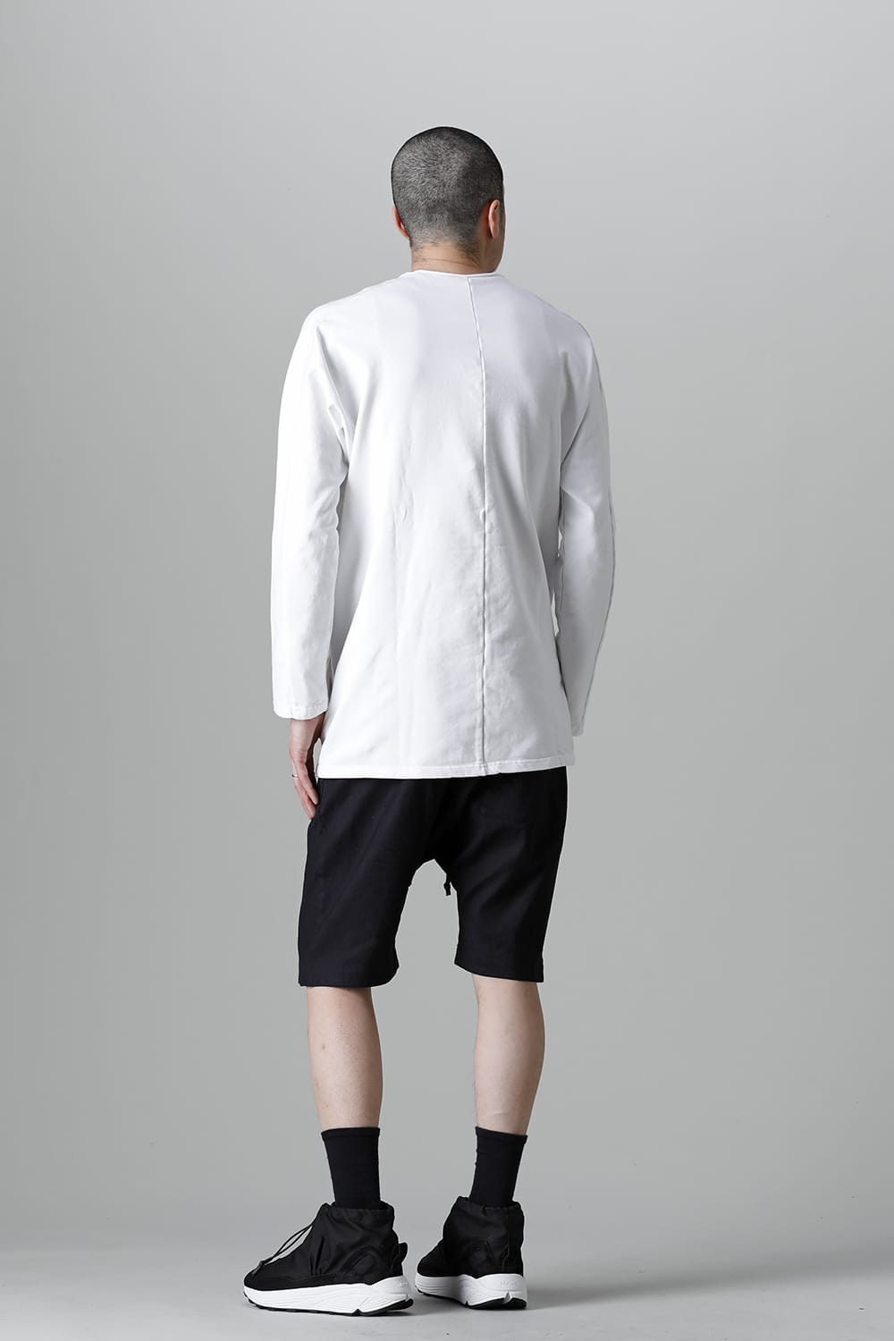Linen Jersey Moto Shorts D.Navy