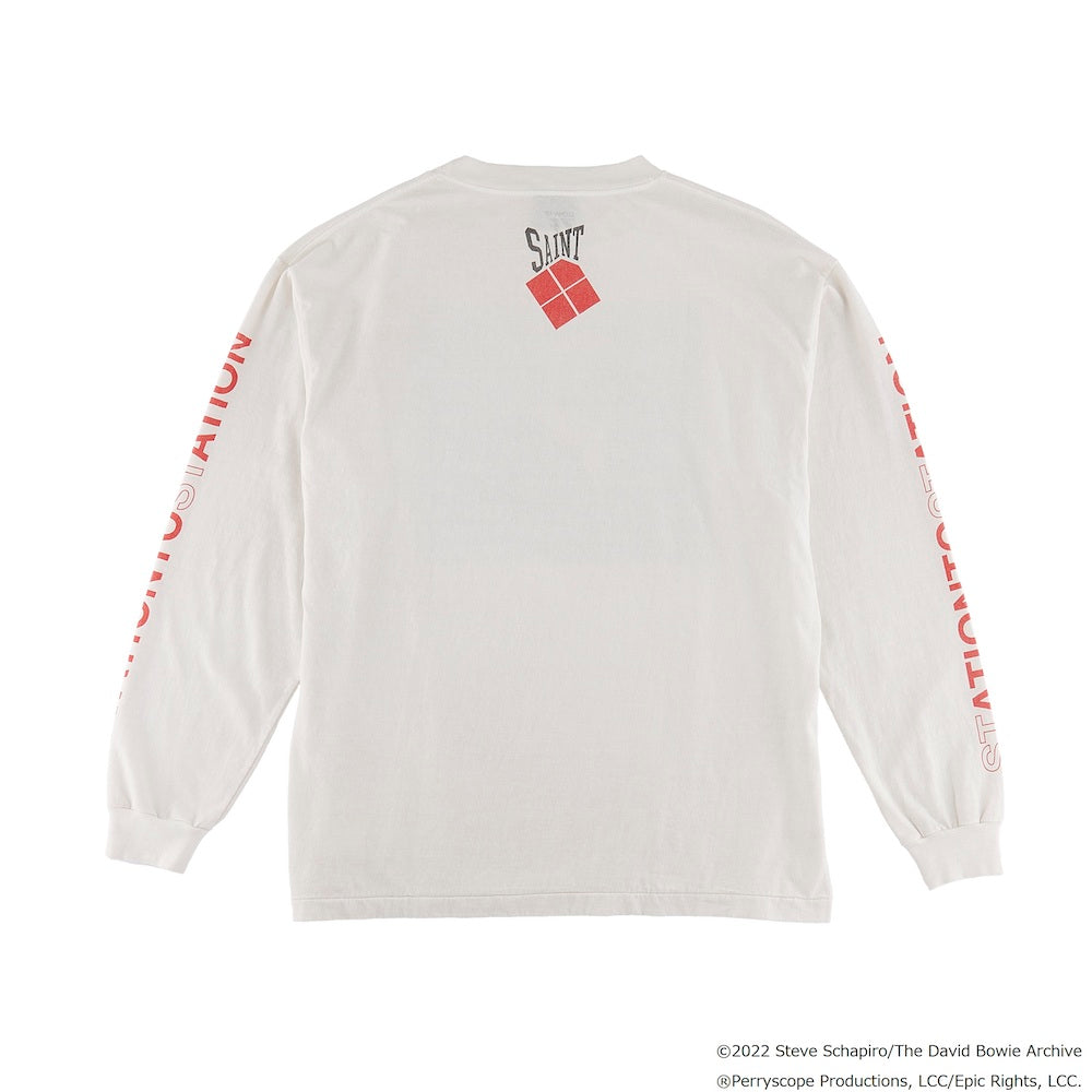 DAVID BOWIE × ©SAINT M×××××× STATION Long sleeve T-shirt