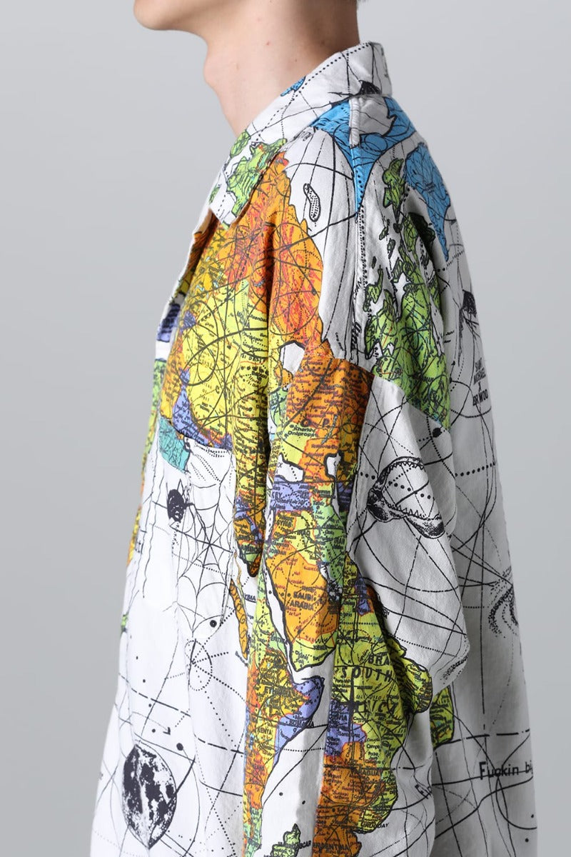 ©SAINT M×××××× × Dr. Woo WORLD MAP Pajama Shirt