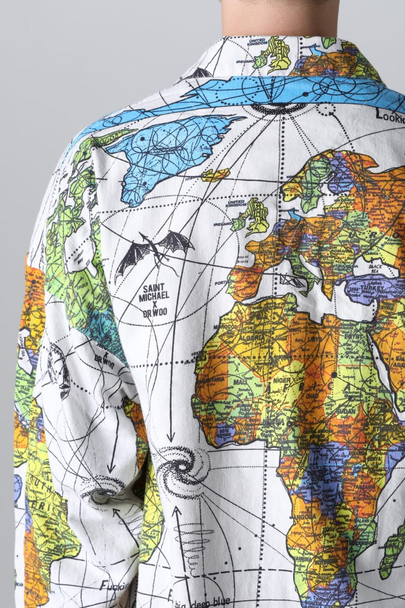 ©SAINT M×××××× × Dr. Woo WORLD MAP Pajama Shirt