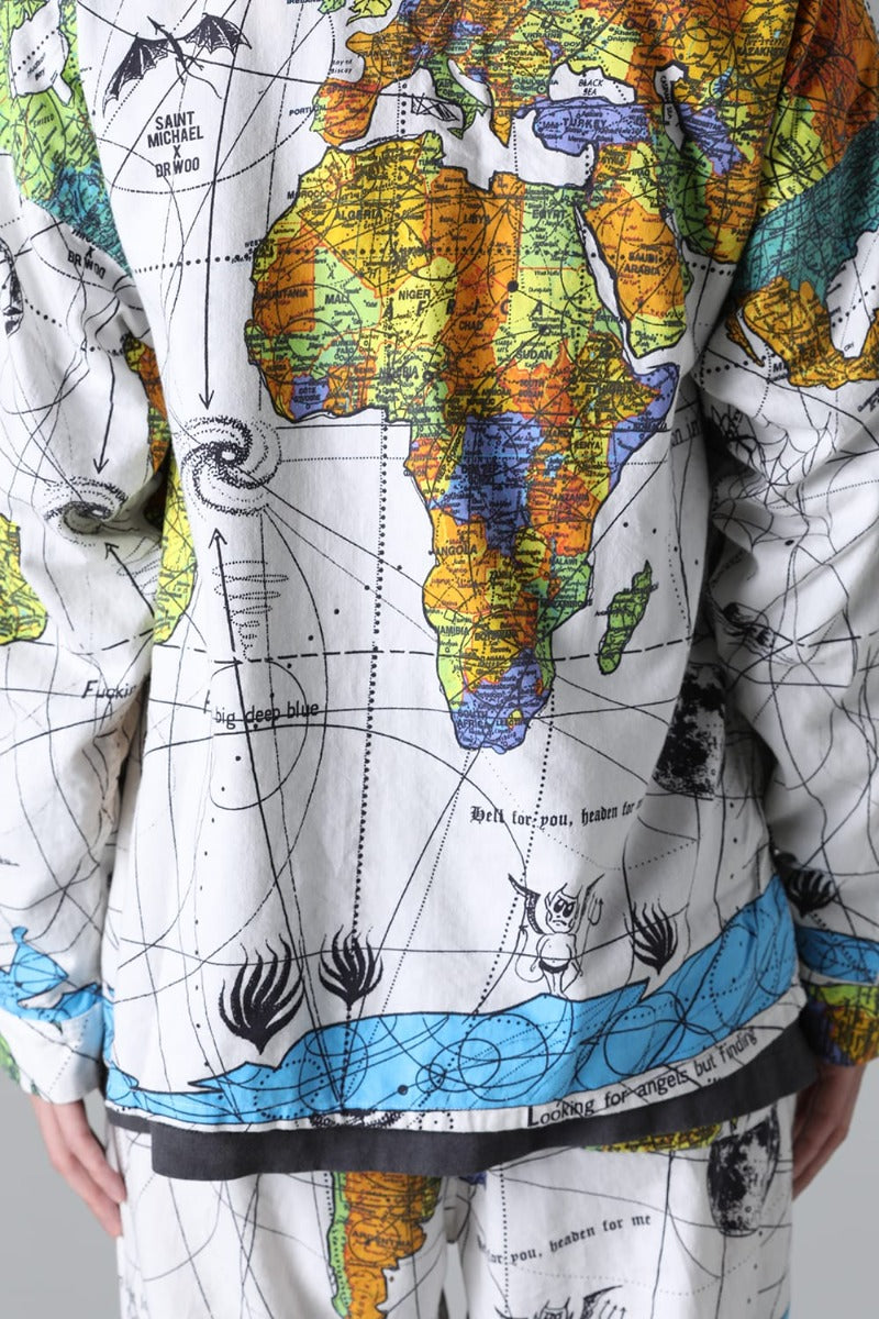 ©SAINT M×××××× × Dr. Woo WORLD MAP Pajama Shirt