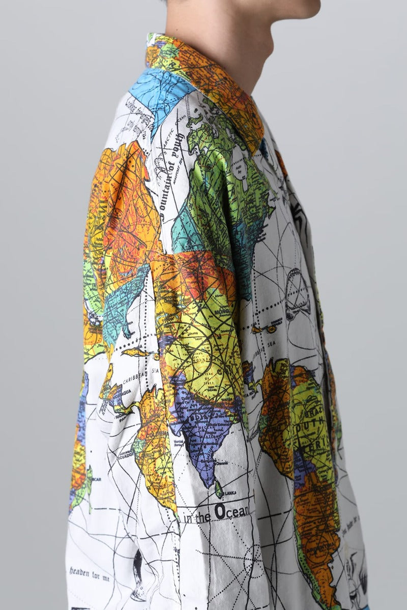 ©SAINT M×××××× × Dr. Woo WORLD MAP Pajama Shirt