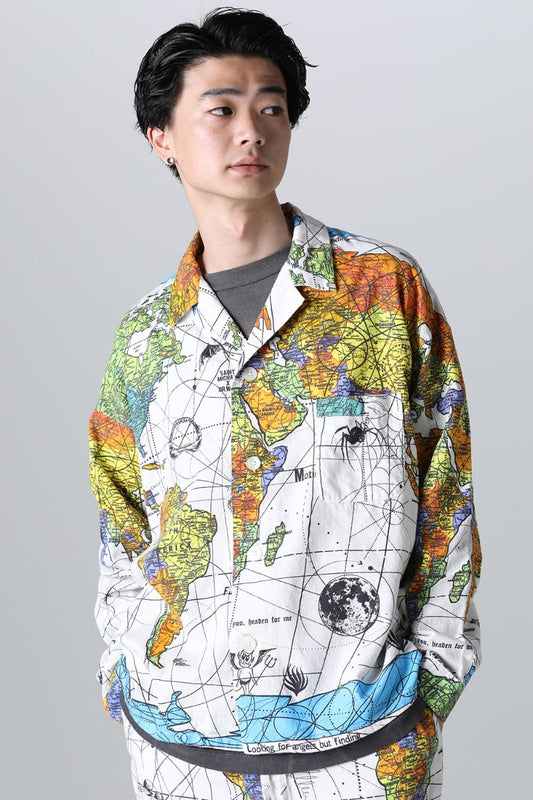 ©SAINT M×××××× × Dr. Woo WORLD MAP Pajama Shirt