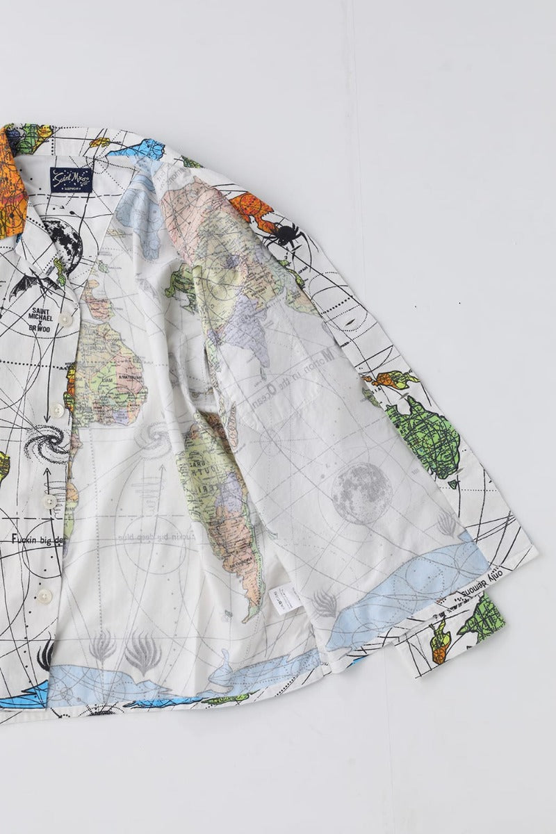 ©SAINT M×××××× × Dr. Woo WORLD MAP Pajama Shirt