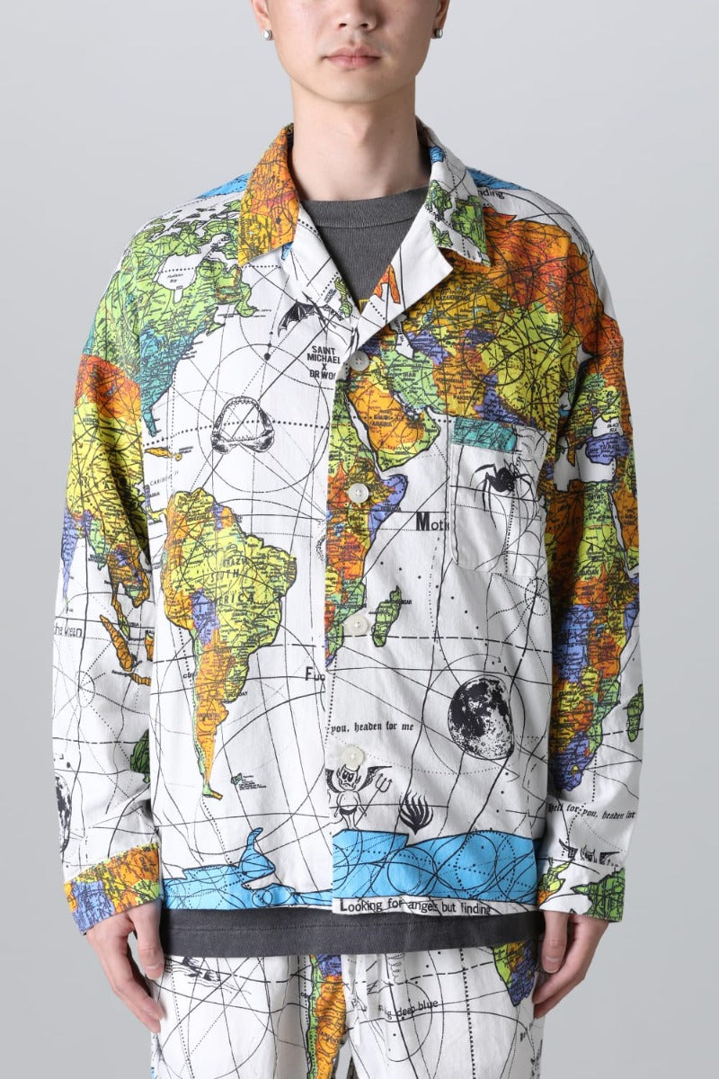 ©SAINT M×××××× × Dr. Woo WORLD MAP Pajama Shirt