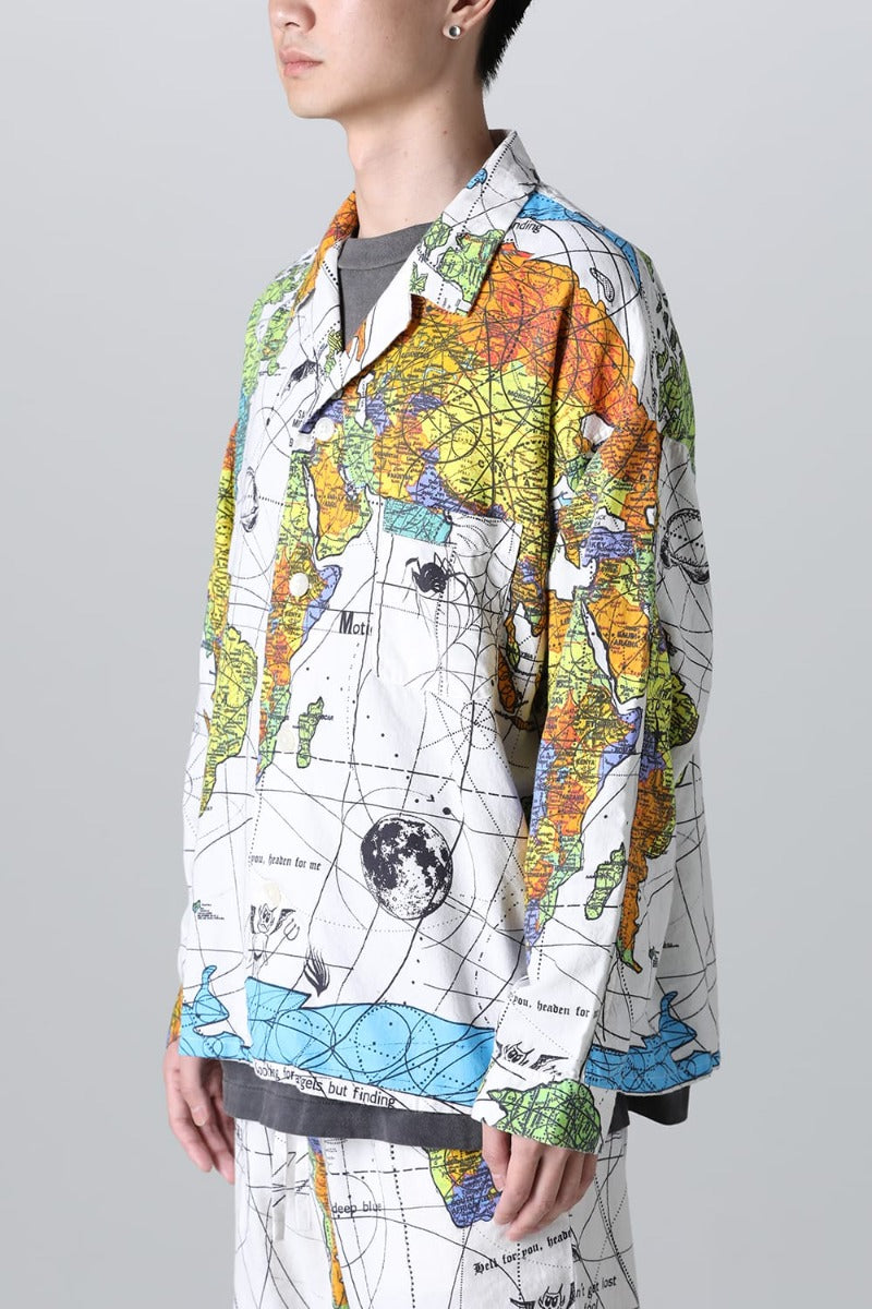 ©SAINT M×××××× × Dr. Woo WORLD MAP Pajama Shirt