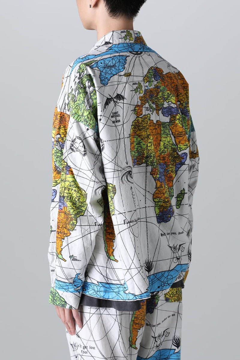 ©SAINT M×××××× × Dr. Woo WORLD MAP Pajama Shirt