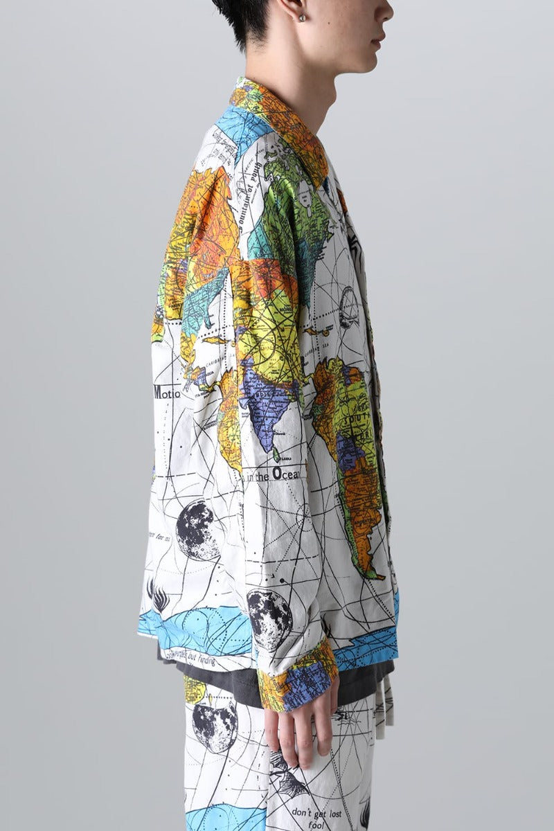 ©SAINT M×××××× × Dr. Woo WORLD MAP Pajama Shirt
