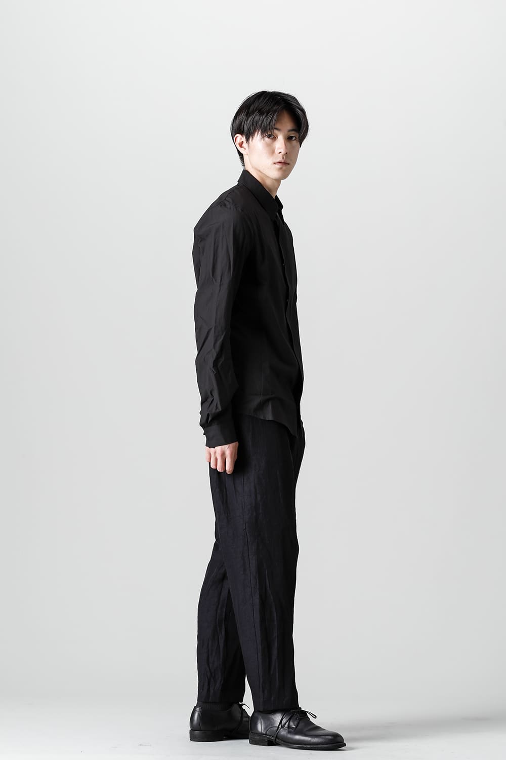 Unisex Woven Basic Shirts Black