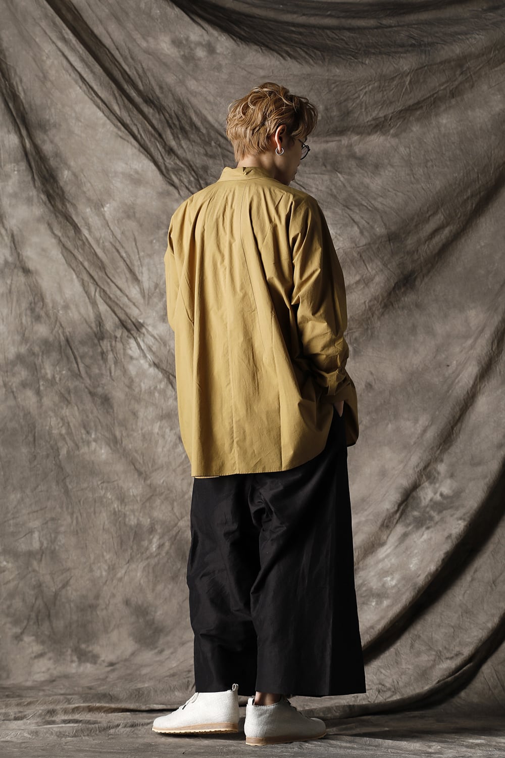 SHIRT#80 MUSTARD SOFT COTTON SHIRTING