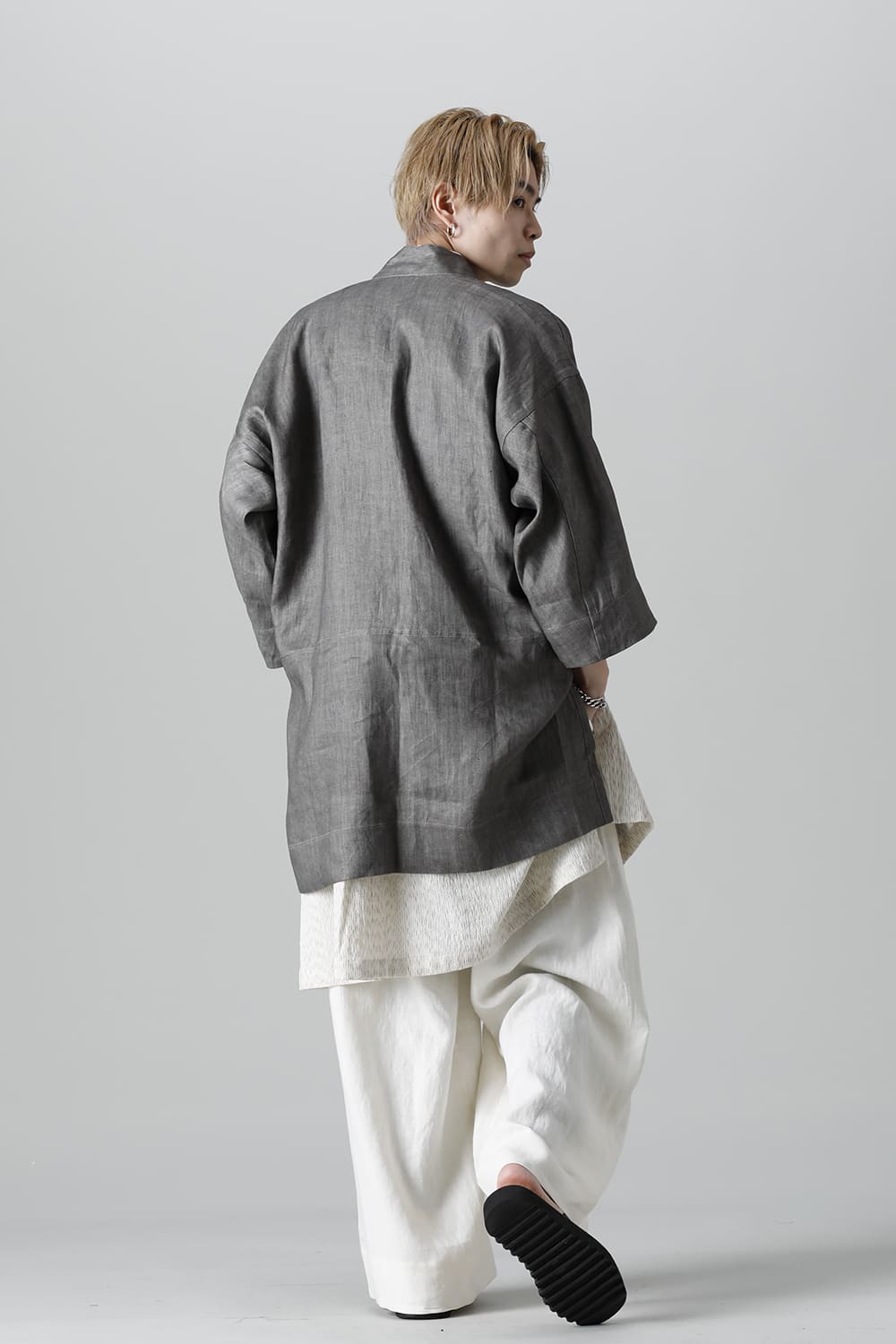 SHIRT#87 RAIN KASURI NETTLE CLOTH
