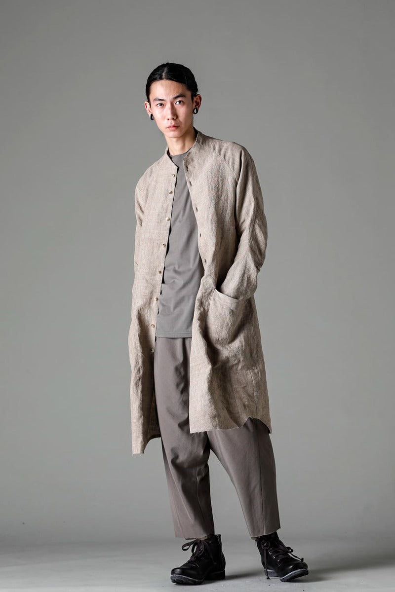 ロングシャツ Ramie "デューン”