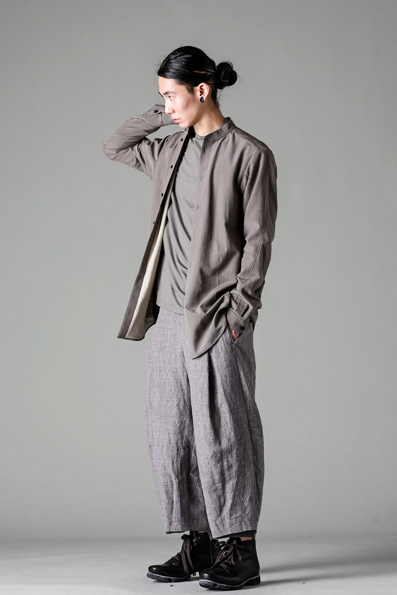 Shirt Cotton / silk / viscose Mud-Gray
