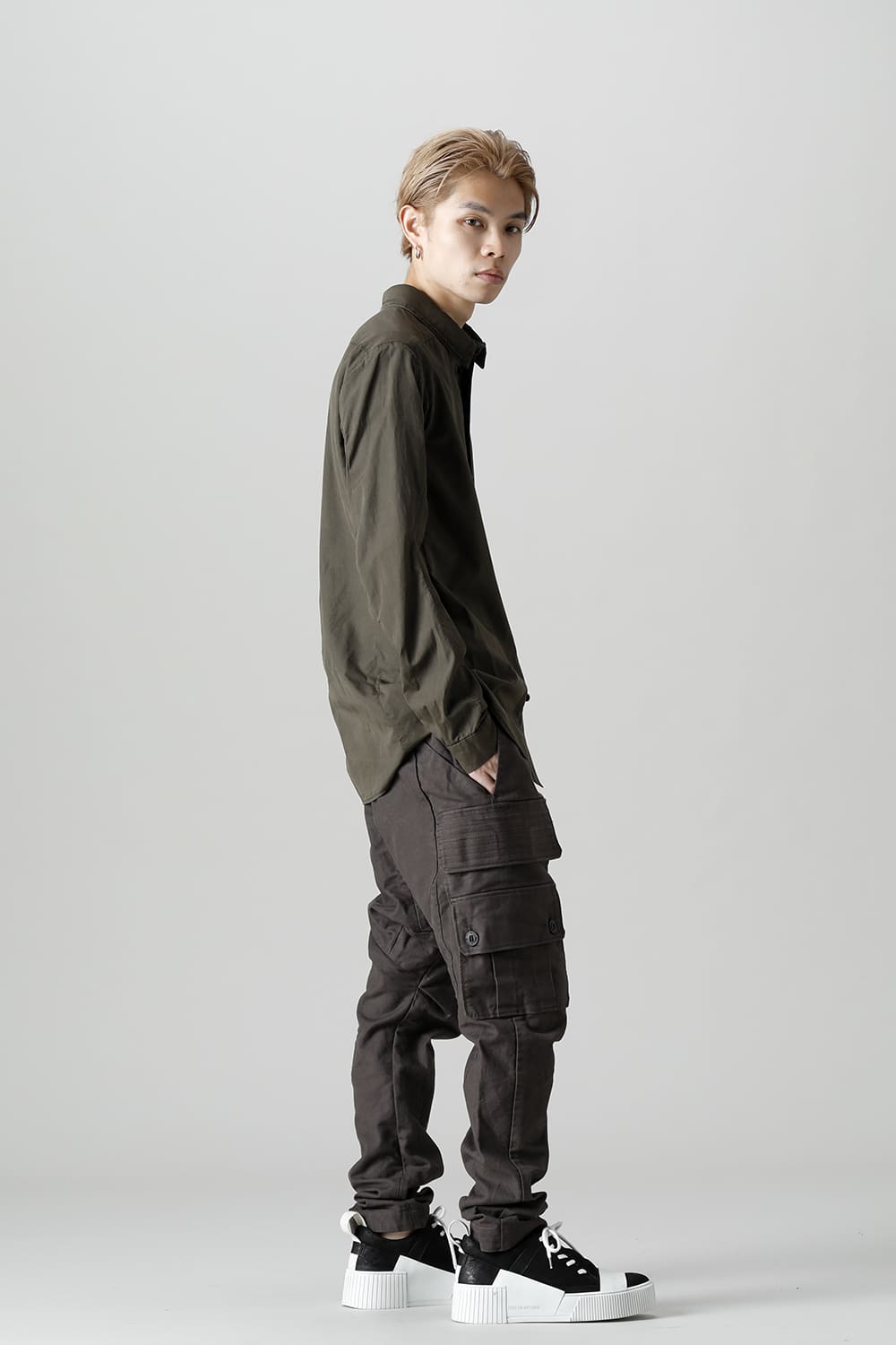 Shirt FINX 120/2 Cotton Dark Olive