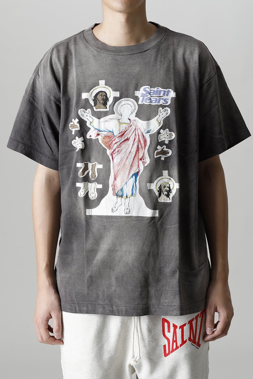 ©SAINT M×××××× × DENIM TEARS Yes Short sleeve T-shirt Black
