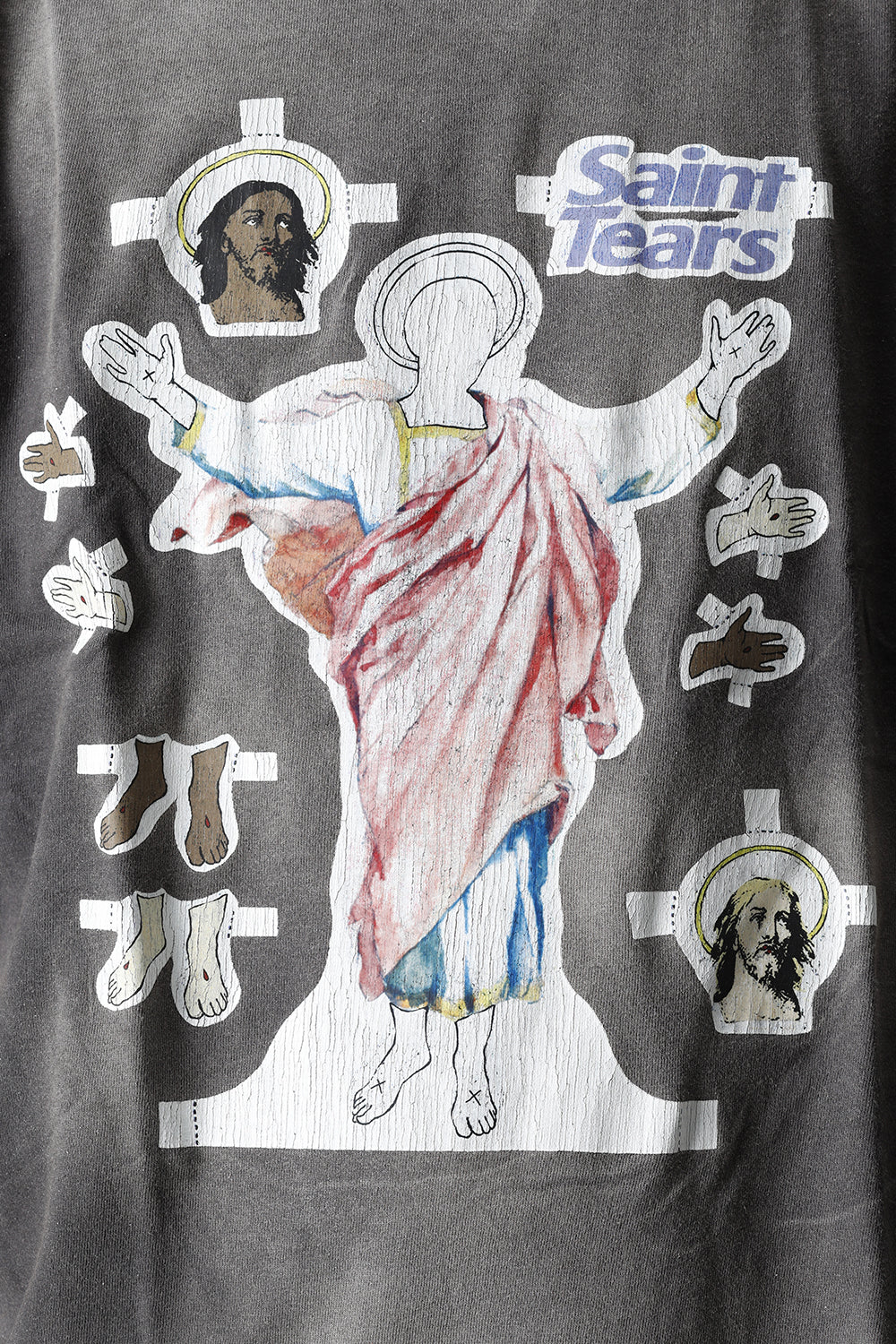 ©SAINT M×××××× × DENIM TEARS Yes Short sleeve T-shirt Black
