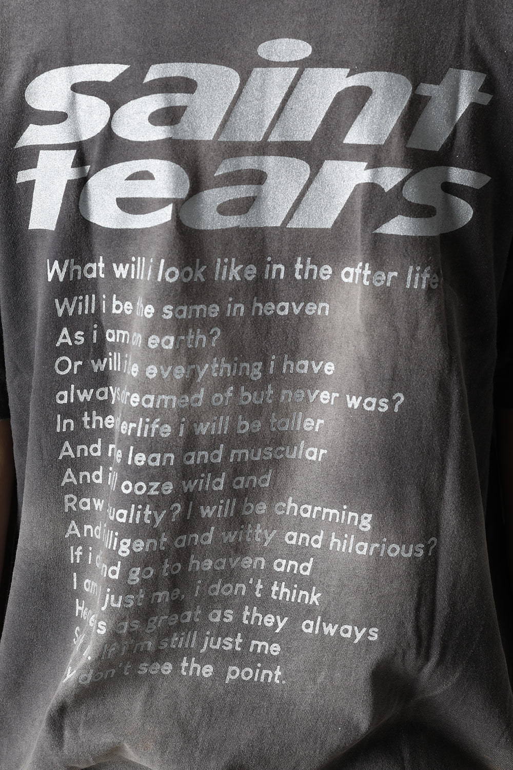 ©SAINT M×××××× × DENIM TEARS Yes Short sleeve T-shirt Black