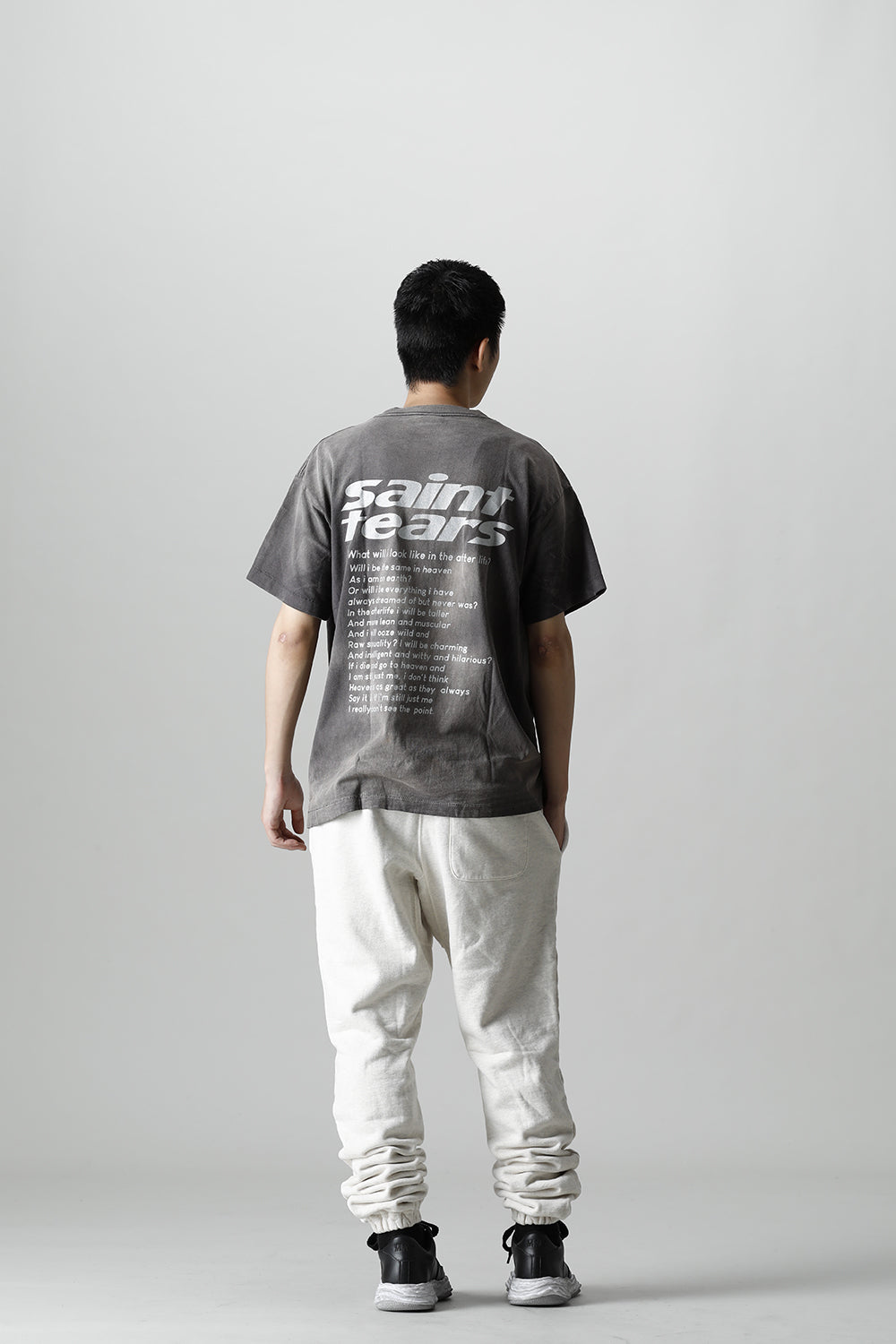 ©SAINT M×××××× × DENIM TEARS Yes Short sleeve T-shirt Black