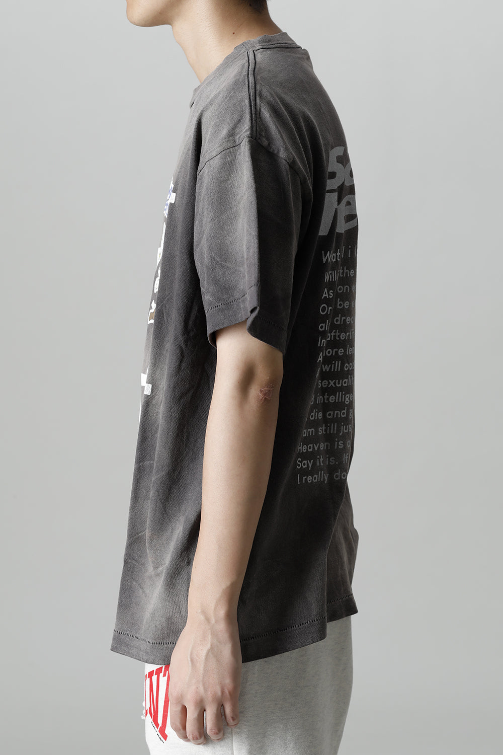 ©SAINT M×××××× × DENIM TEARS Yes Short sleeve T-shirt Black