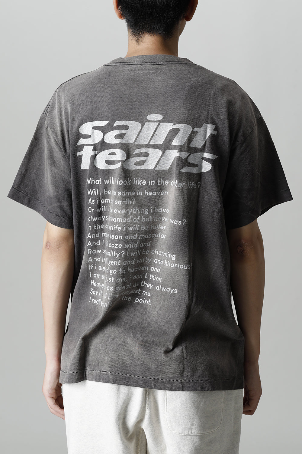 ©SAINT M×××××× × DENIM TEARS Yes Short sleeve T-shirt Black