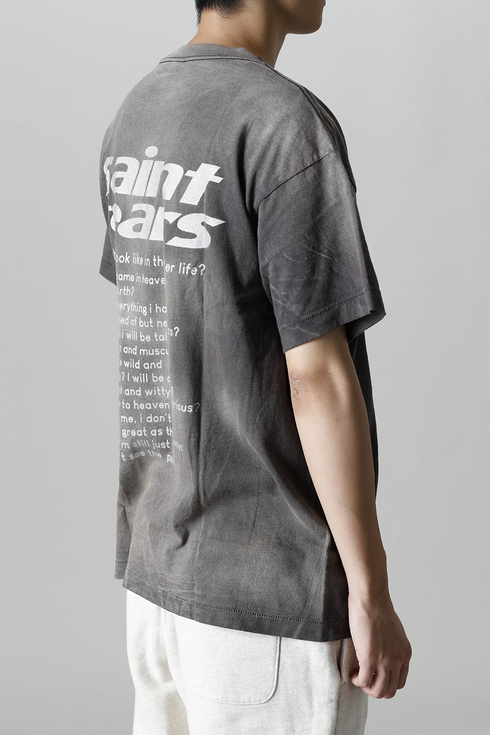 ©SAINT M×××××× × DENIM TEARS Yes Short sleeve T-shirt Black