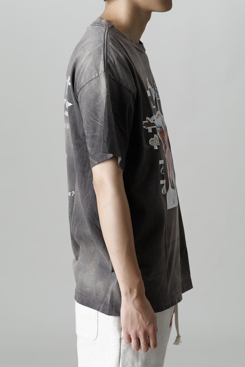 ©SAINT M×××××× × DENIM TEARS Yes Short sleeve T-shirt Black