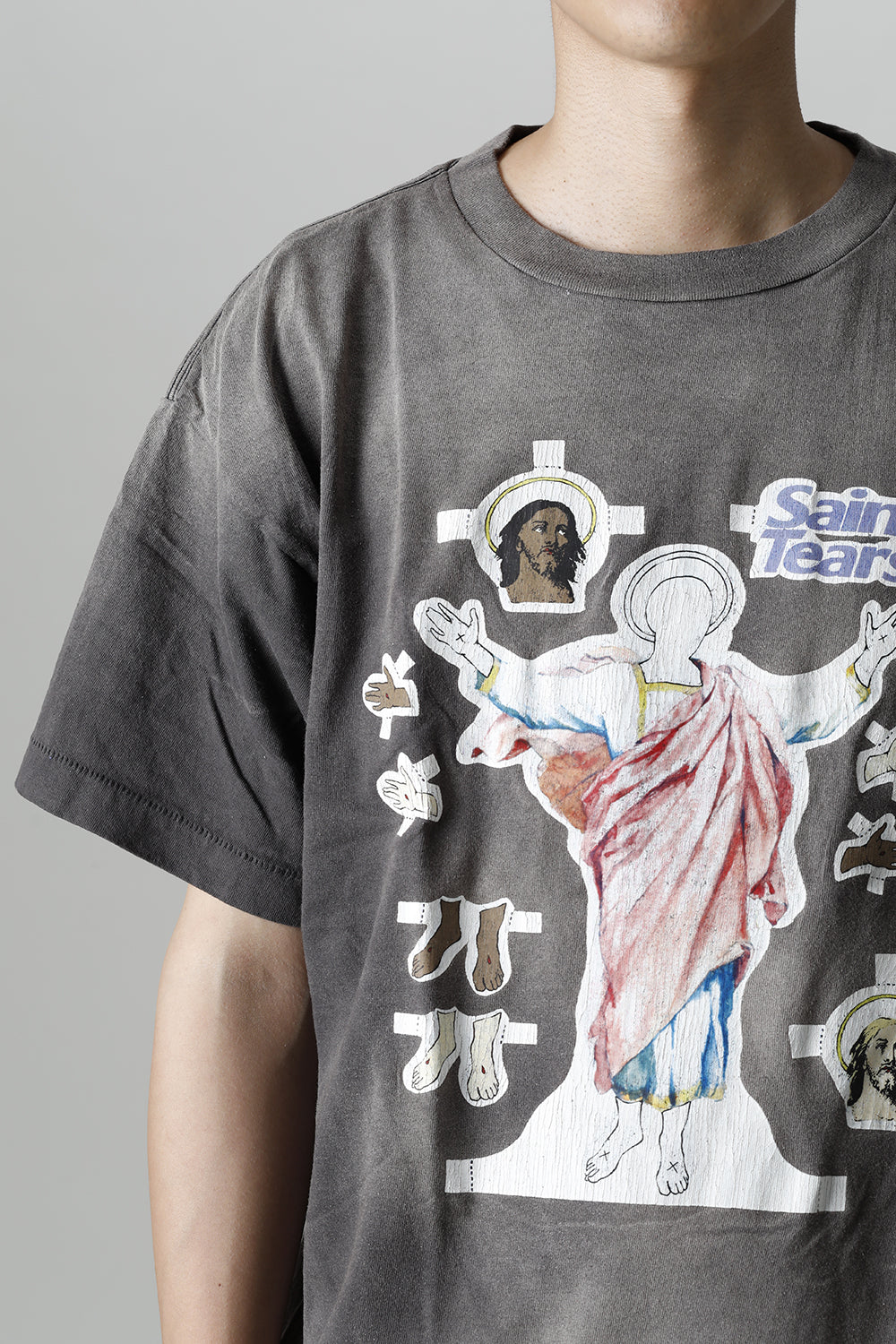 ©SAINT M×××××× × DENIM TEARS Yes Short sleeve T-shirt Black