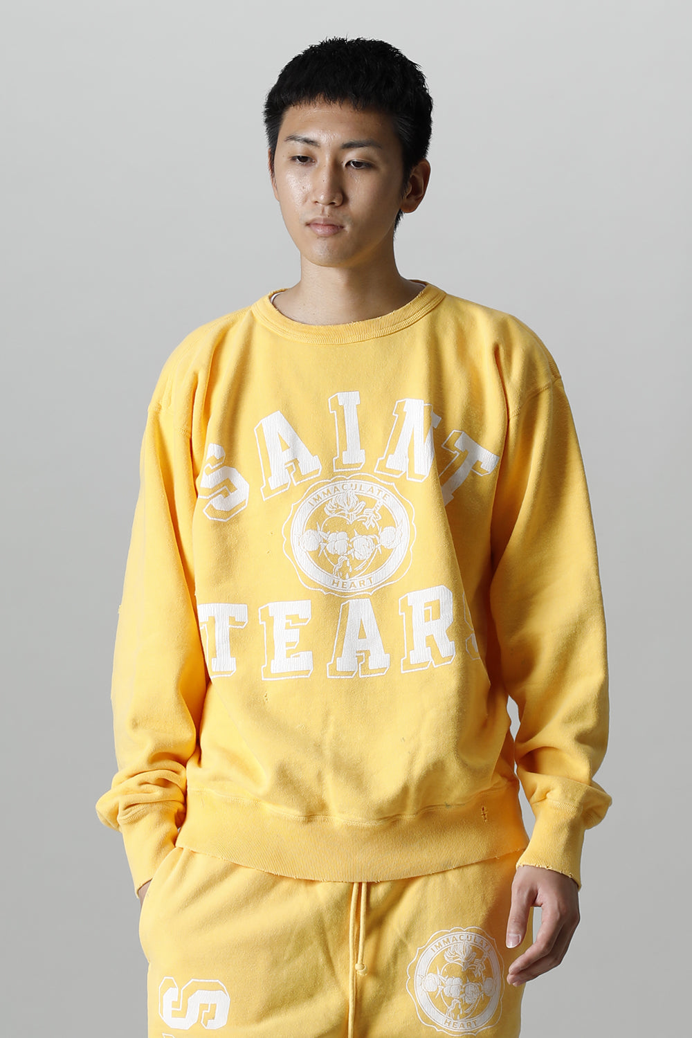 ©SAINT M×××××× × DENIM TEARS "SAINT TEARS" Sweat shirt