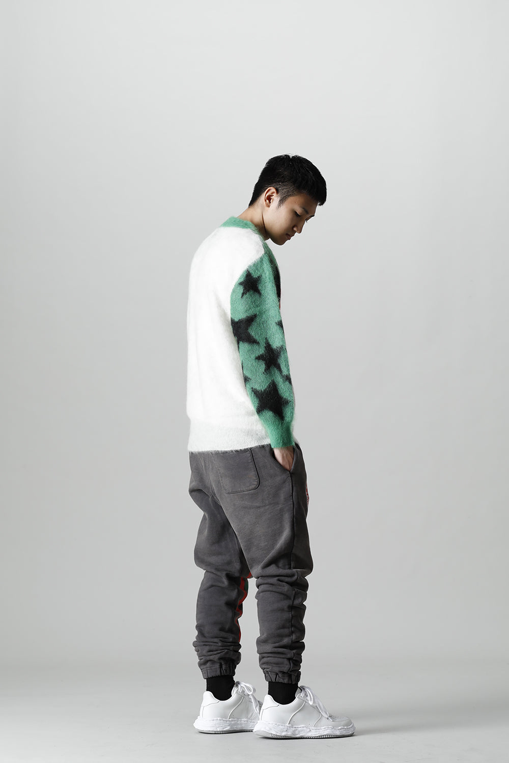 ©SAINT M×××××× × DENIM TEARS Mohair knit Sweater