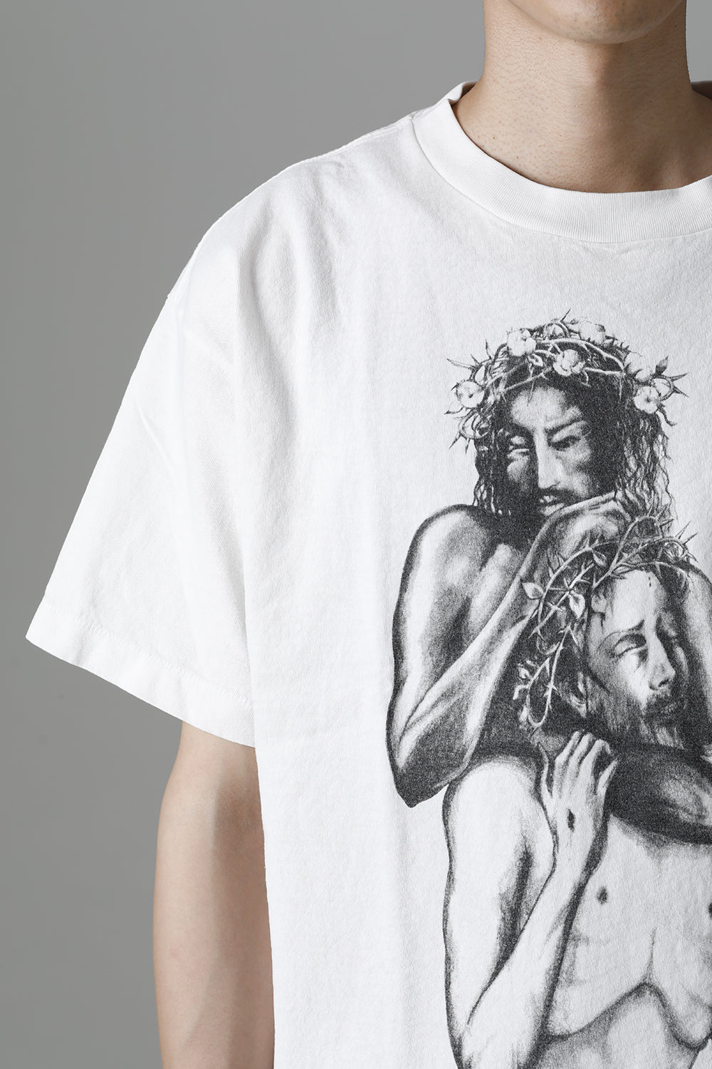 ©SAINT M×××××× × DENIM TEARS DBL Jesus Short sleeve T-shirt
