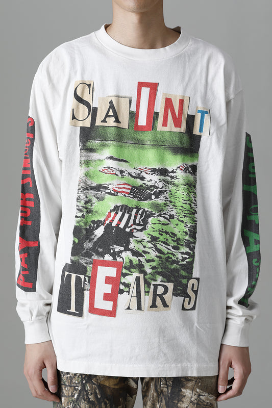 ©SAINT M×××××× × DENIM TEARS Landscape Long sleeve T-shirt