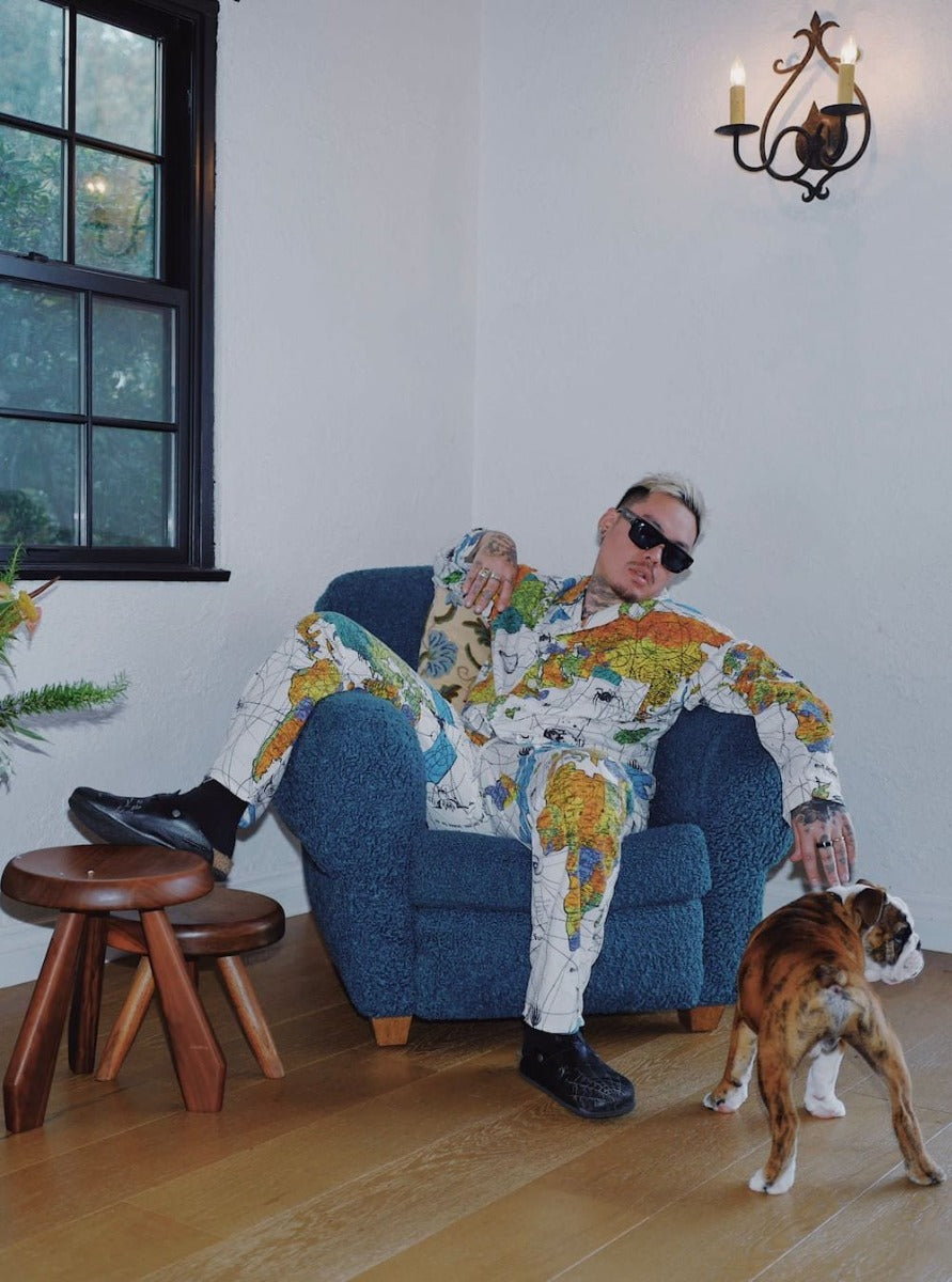 ©SAINT M×××××× × Dr. Woo WORLD MAP Pajama Shirt