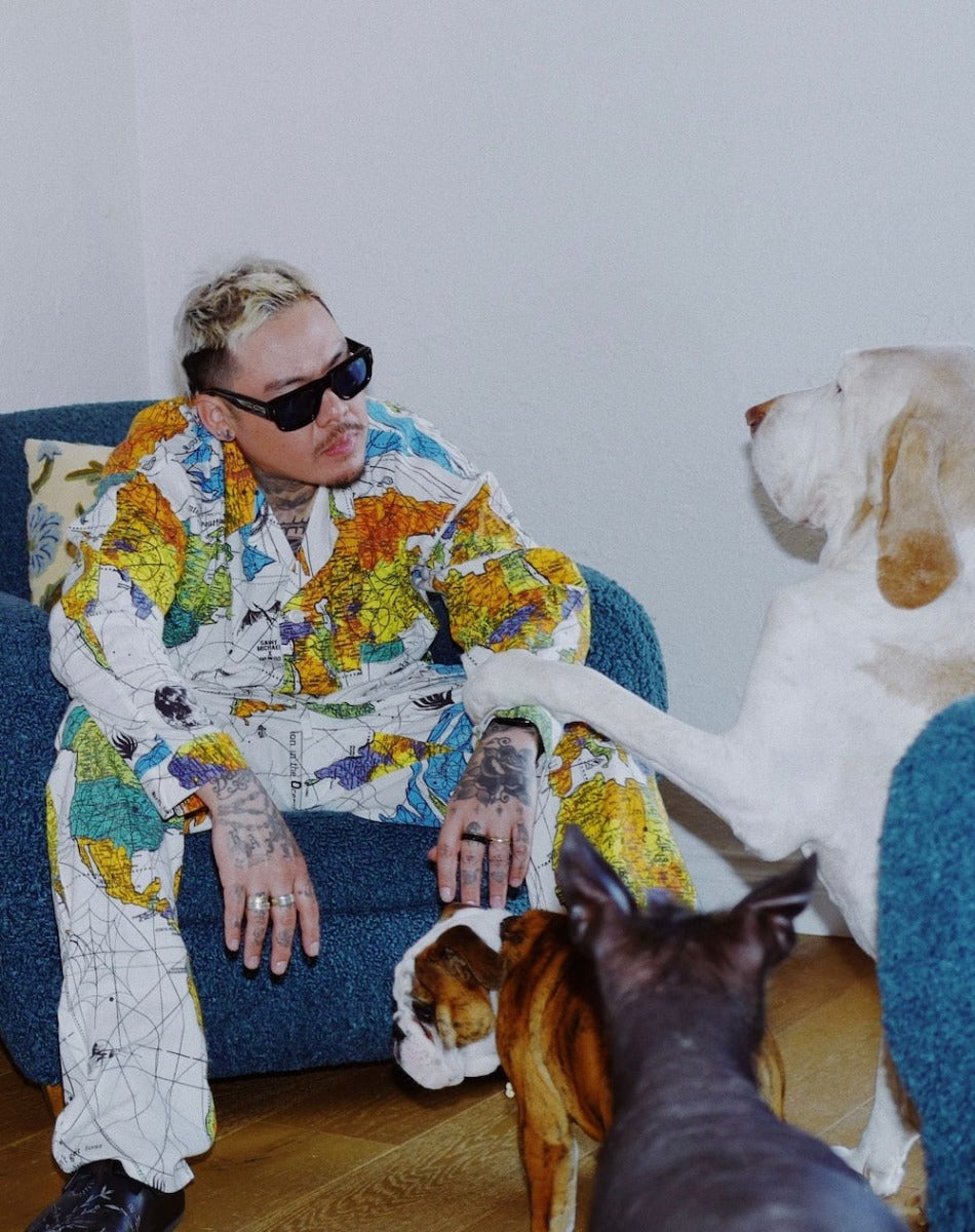 ©SAINT M×××××× × Dr. Woo WORLD MAP Pajama Pants