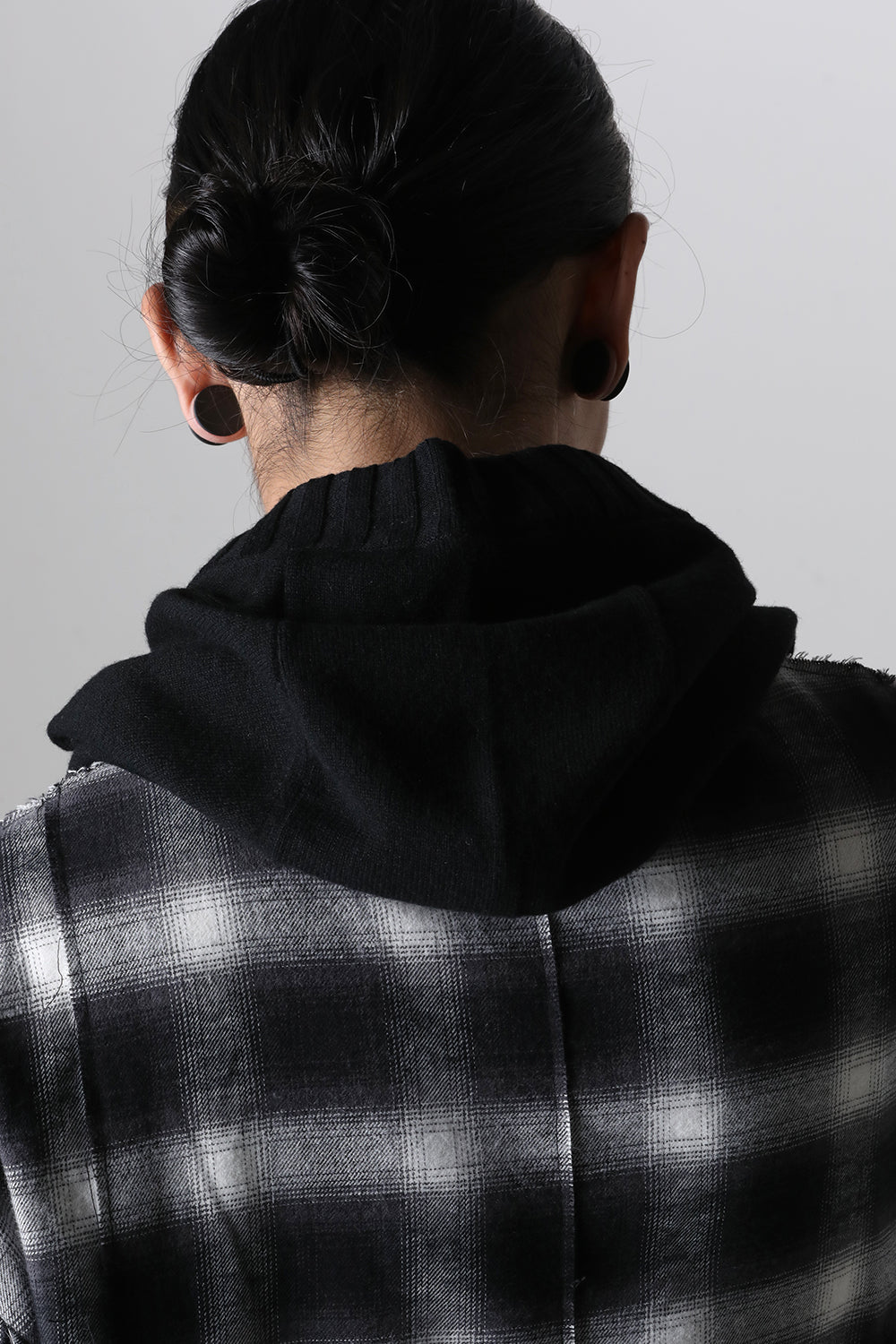 lambs wool huge balaclava Black