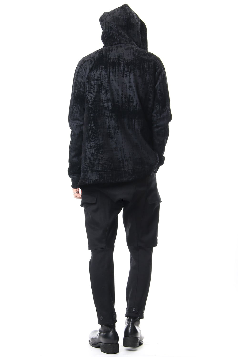 Super 100s wool smooth flocking finish parka