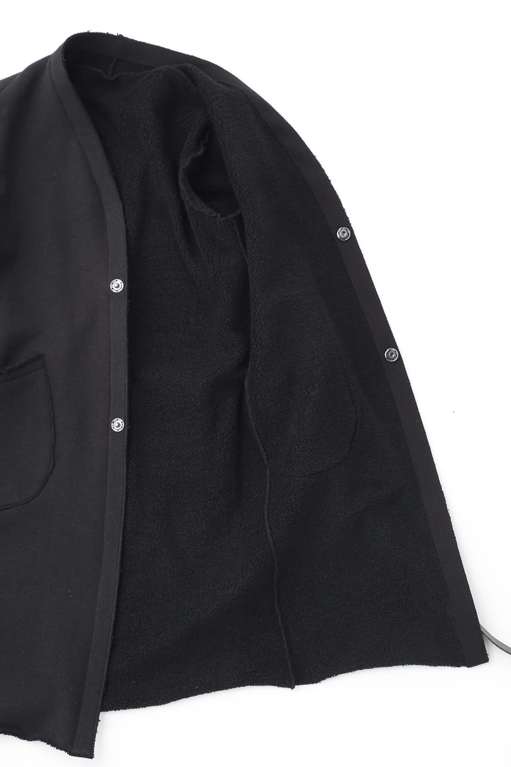 モヘア混ボア裏毛ロングカーディガン