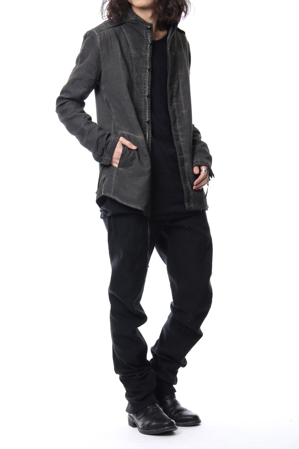 Double weave twill cold dyed shirt Jacket