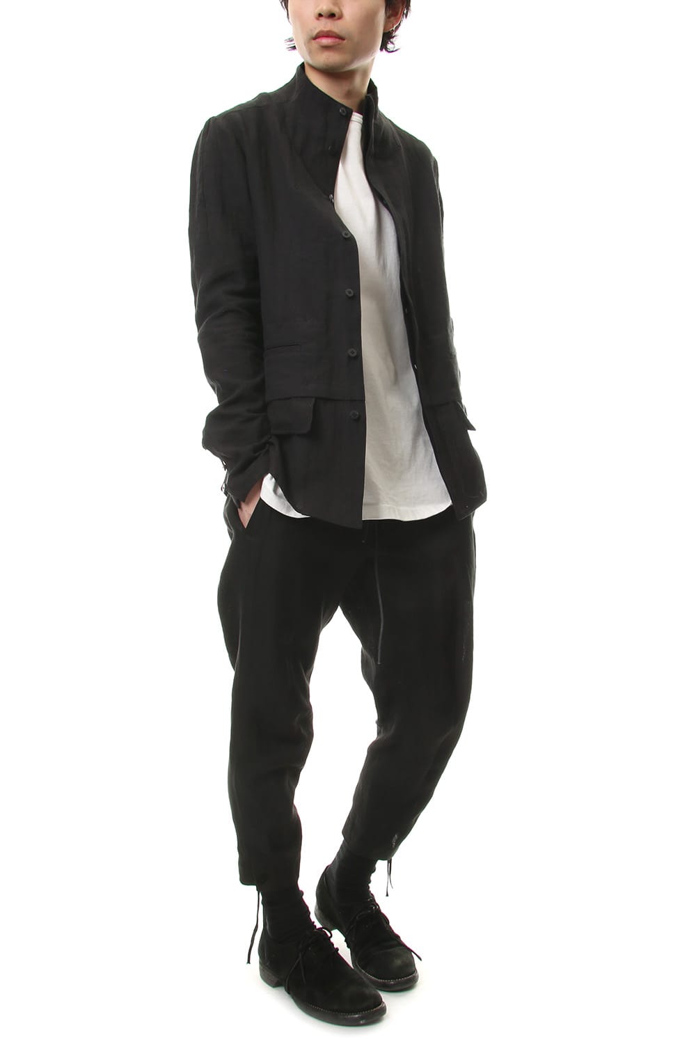 Ramie Layered shirt jacket - ST102-0059S