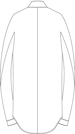 Shadow Striped Gauze Double Band Colored Shirt Charcoal