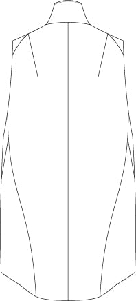 Rayon Twill White Goose Down Vest Black