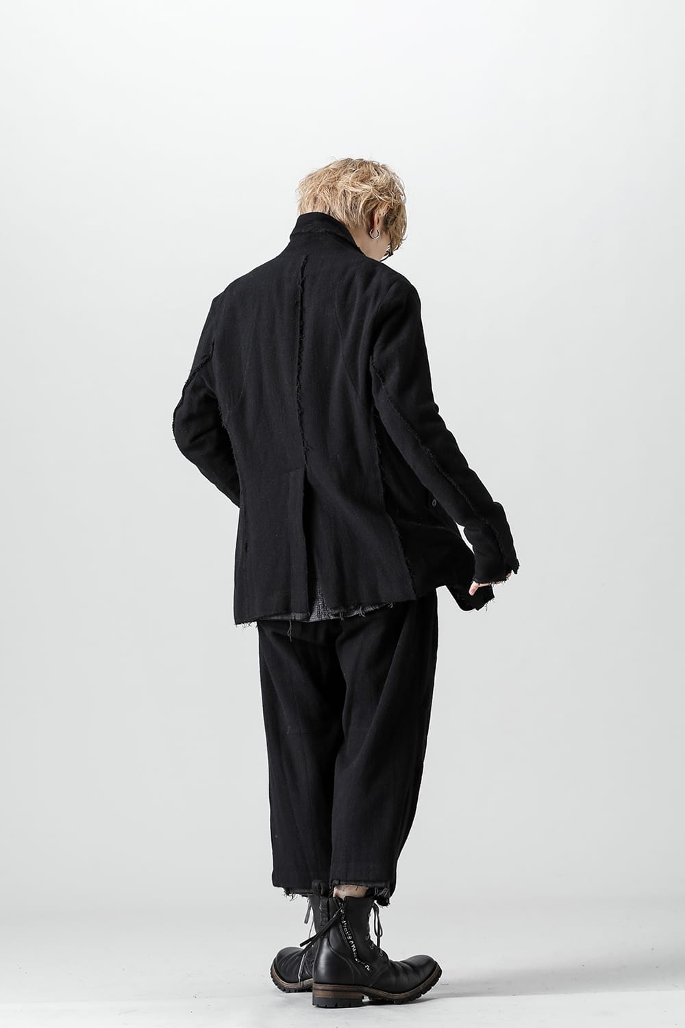 Minimal dobby stripe JKT Black