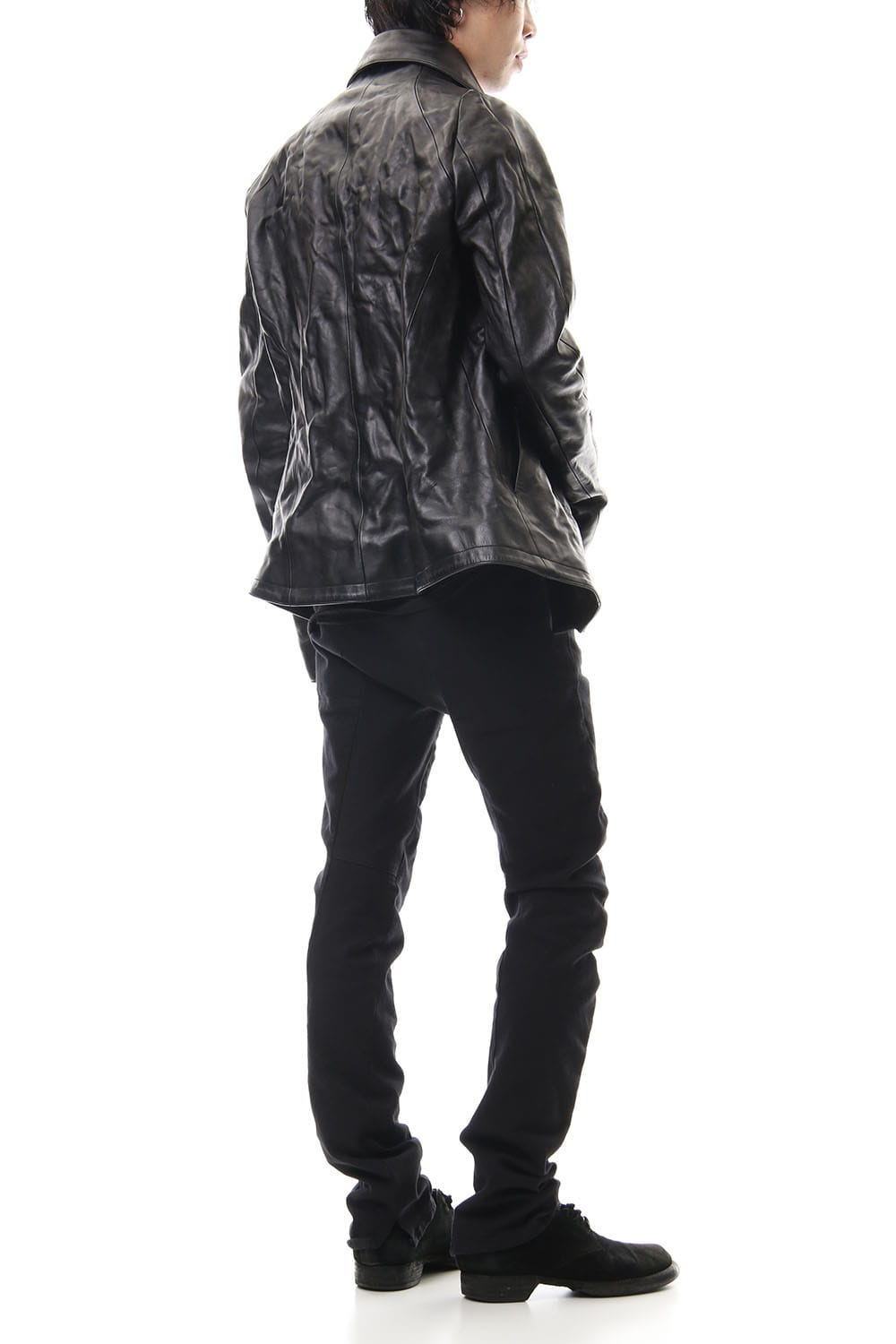 Detachable collar Horse leather jacket - ST105-0019A