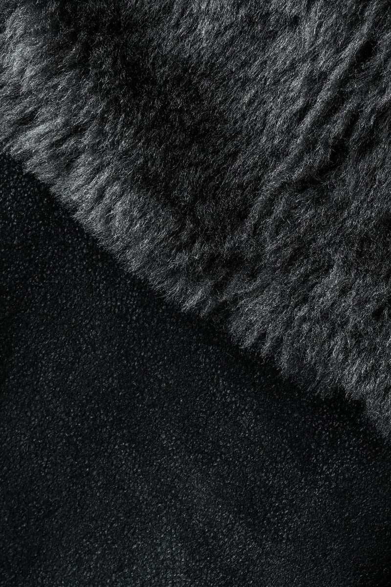 フレンチベイビーラムムートンWライダースジャケット