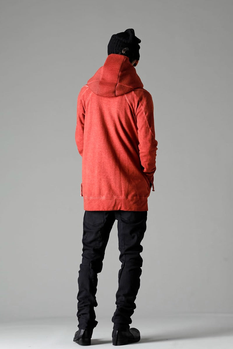 Hyper Stretch Cotton Denim Overlock Twist Curve Slim Trousers Black