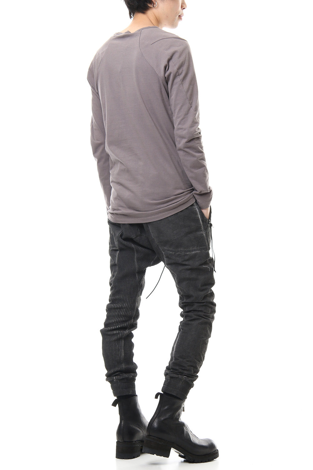 Heavy Waffle x Japanese Paper Mix Glo-Glon Combination Cold Dye Drop Crochee Jog Pants