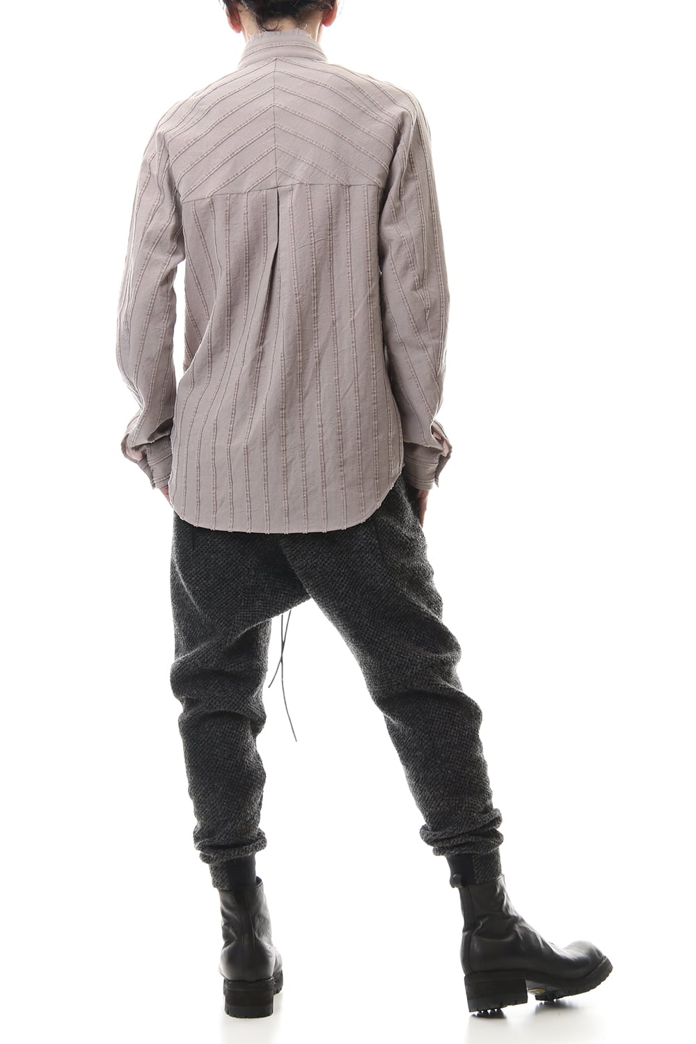 Island wool Seed stitch Tapered pants