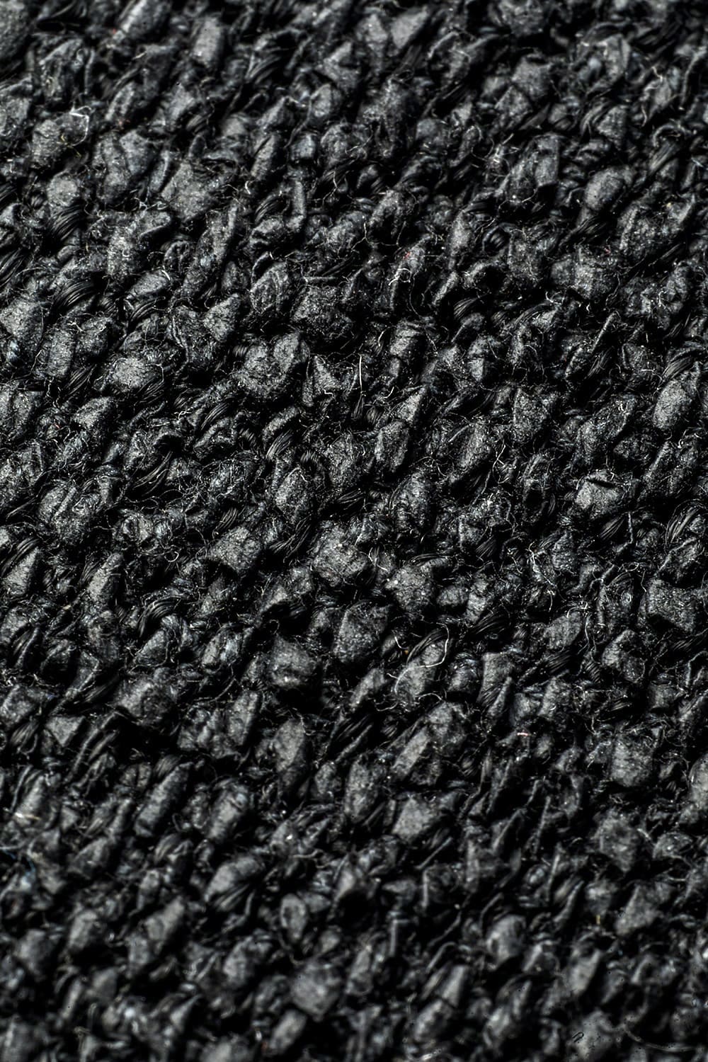 Japanese Paper And Cotton Tweed Shorts Black