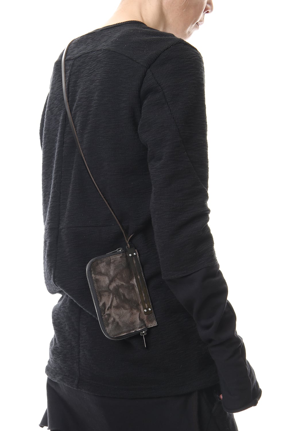 Rusty Dye Horse Leather Neck Wallet